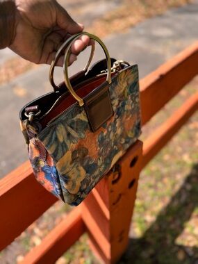 Patricia Nash Floral Print Top-Handle Tote in Multicolor